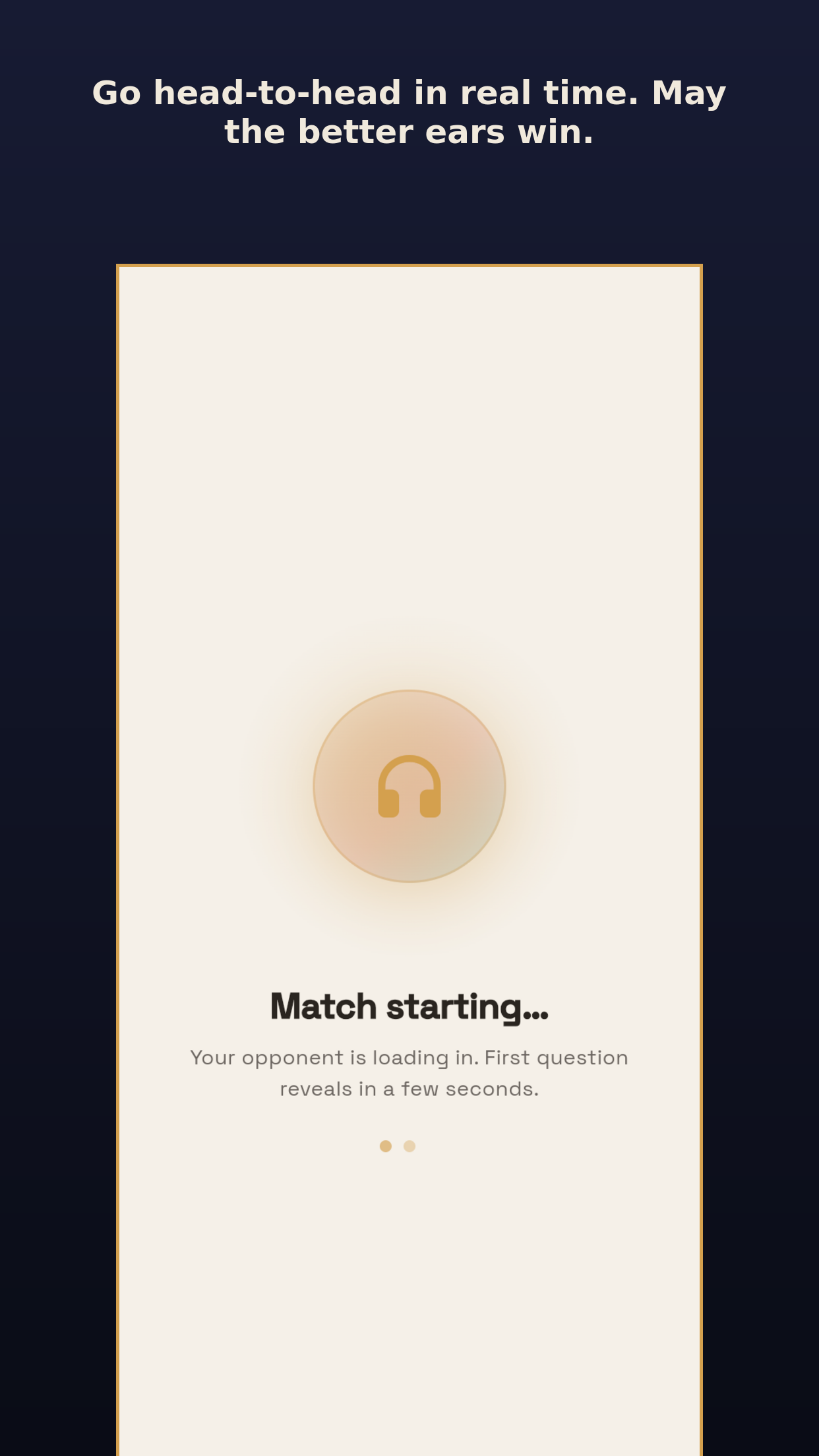 Real-time head-to-head match